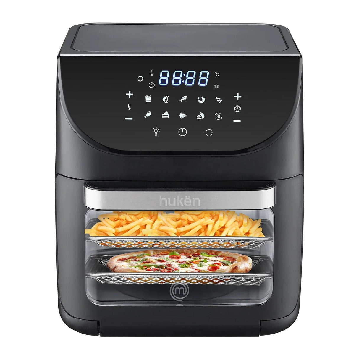 Freidora de Aire Multifuncional MasterChef 12 Litros Negro MK-AFO-12DT