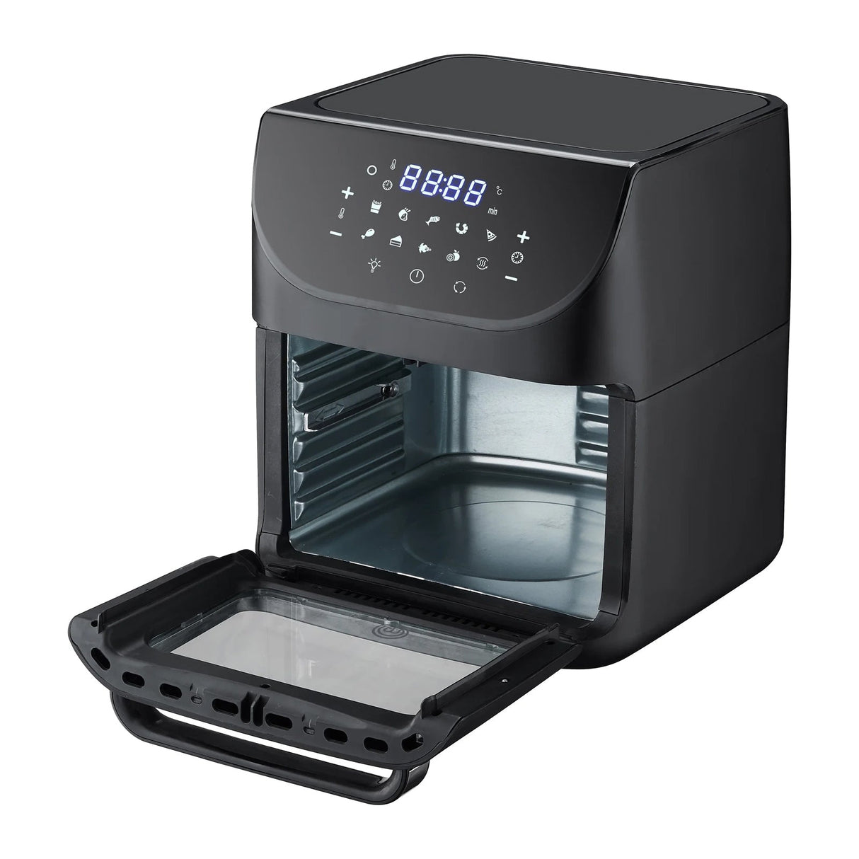 Freidora de Aire Multifuncional MasterChef 12 Litros Negro MK-AFO-12DT