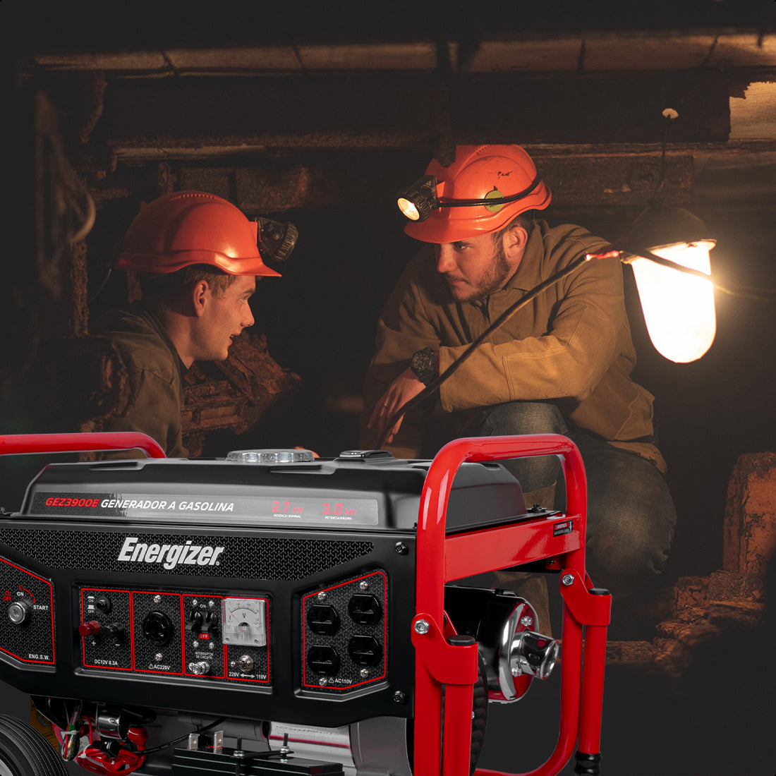 Generador portátil 3.0 kW 208CC 15L Regulador Voltaje Arr Man ENERGIZER