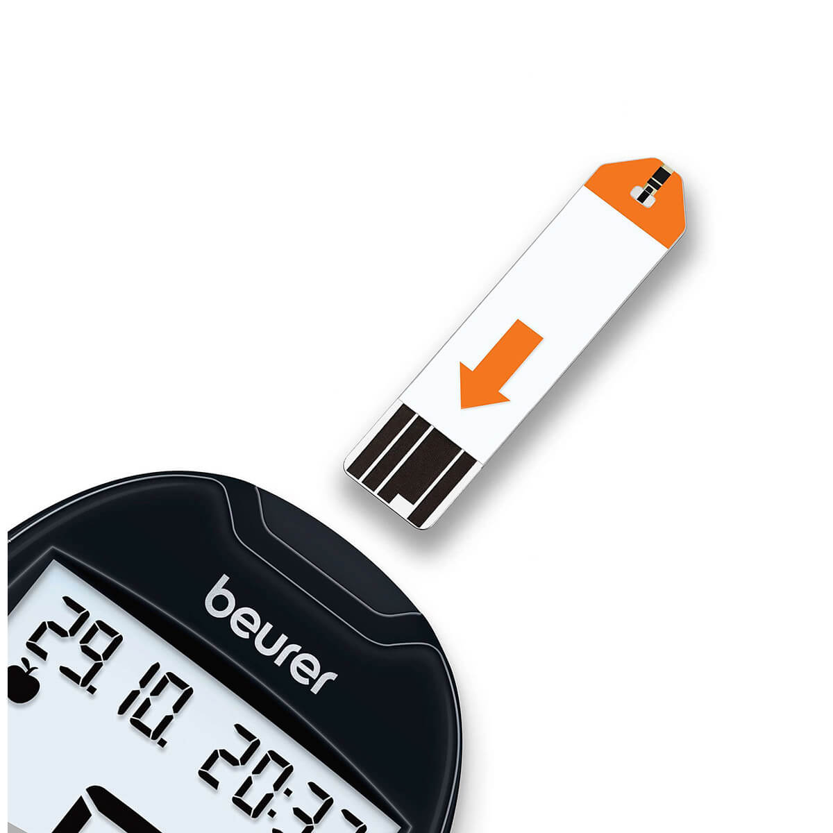 Báscula Diagnóstica de Vidrio, Calcula IMC + Glucómetro Digital con Disparador de Lancetas GL44 / BG13 + GL44 Marca Beurer®