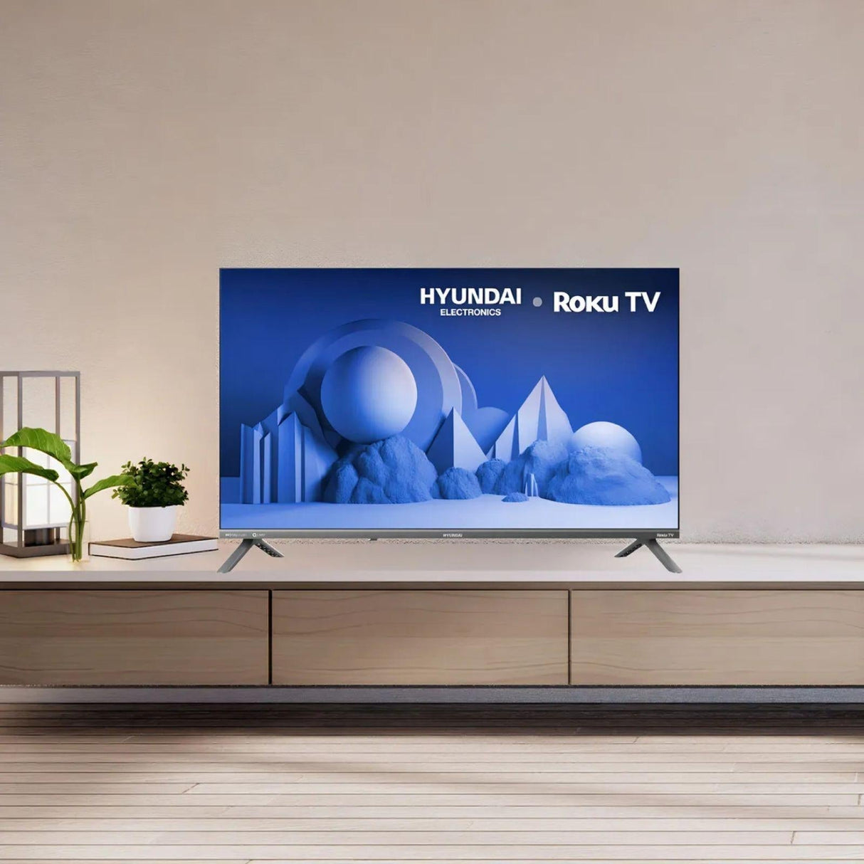 Televisión Pantalla 32 Pulgadas Hyundai Roku TV QLED HD HYLED3258QR