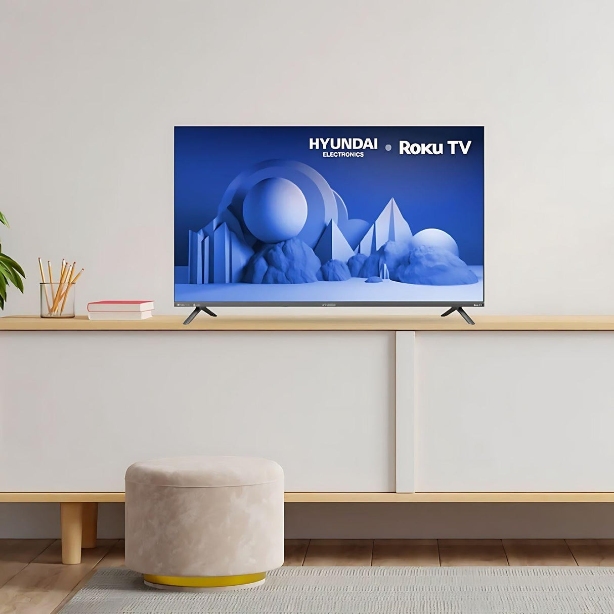 Televisión Pantalla 43 Pulgadas Hyundai Roku TV QLED FHD HYLED4327QR