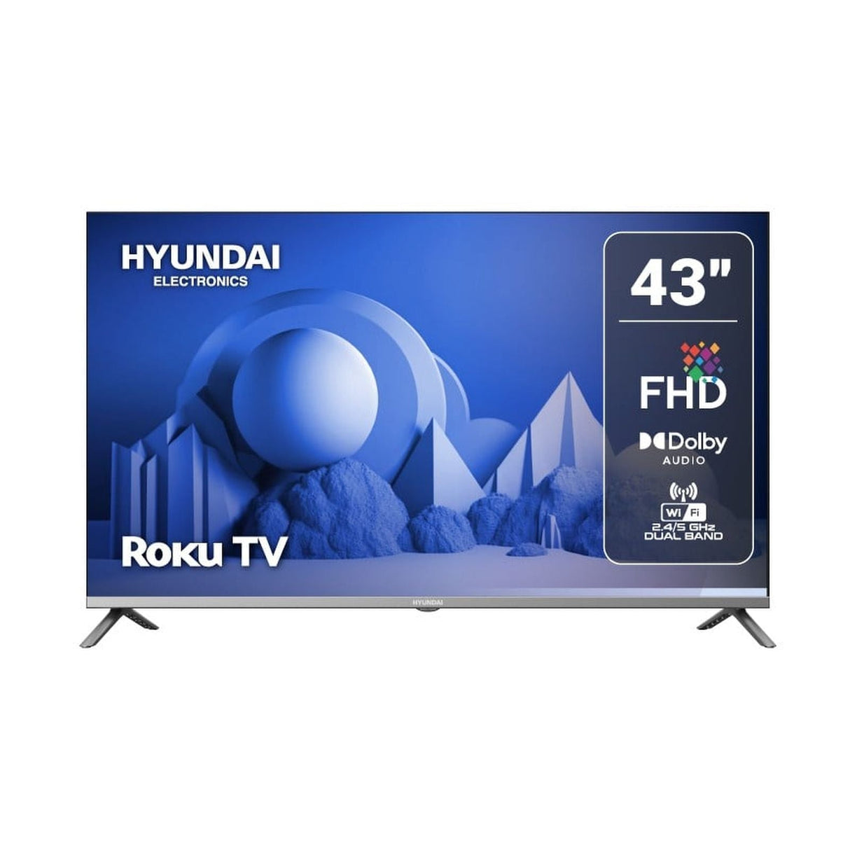Televisión Pantalla 43 Pulgadas Hyundai Roku TV FHD HYLED4325RIM