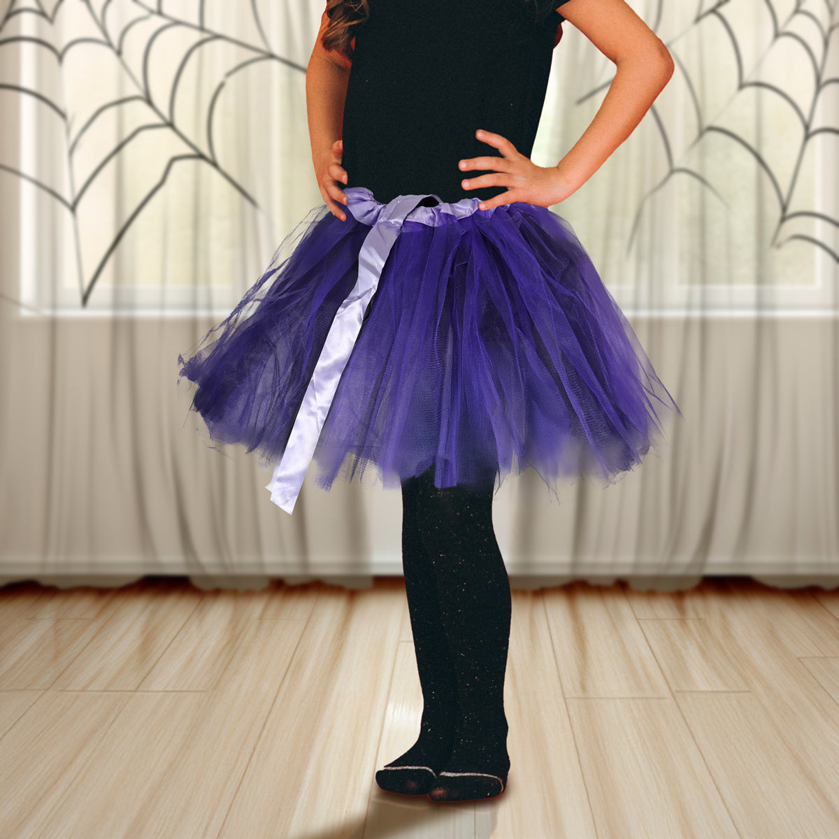 Falda de Tutú para Niñas, Halloween, Color Morado
