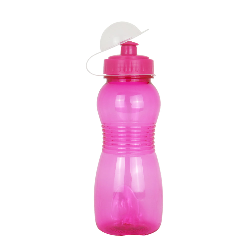 Botella color Fucsia de Plástico con Tapa, 500ml