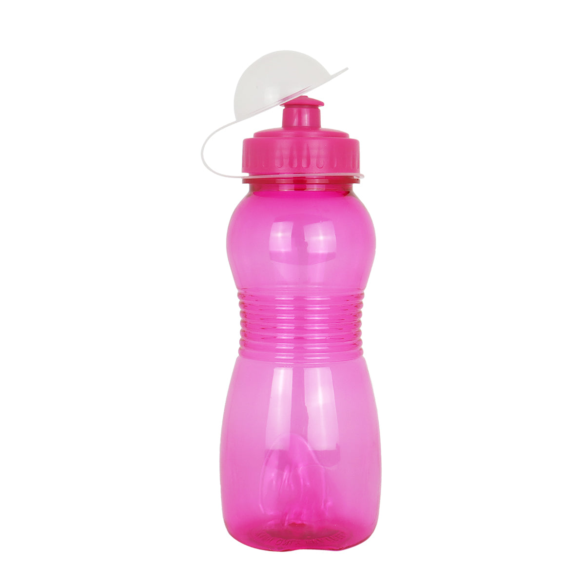 Botella color Fucsia de Plástico con Tapa, 500ml