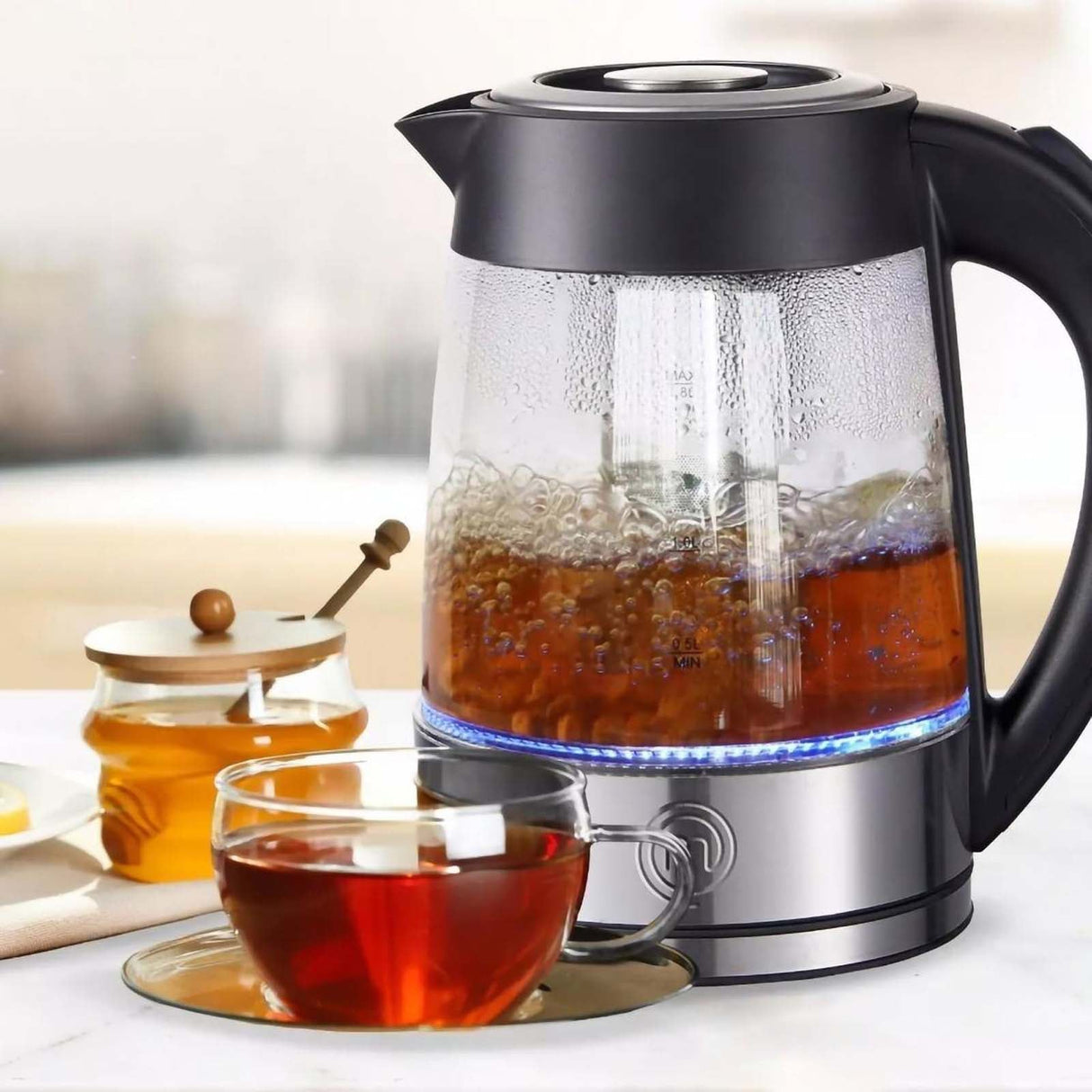 Jarra Eléctrica Masterchef 1.7 Litros con Infusor MK-K-2OF