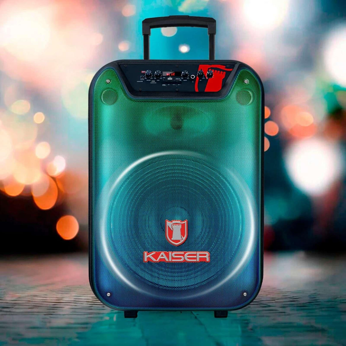 Bafle Recargable Kaiser 15 Pulgadas con Micrófono KSW-3515