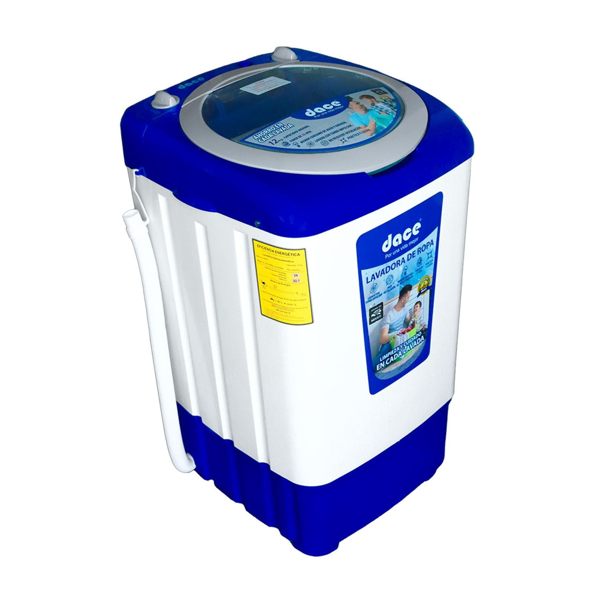 Lavadora Compacta Dace 12 Kilos Blanca LA121PPBA