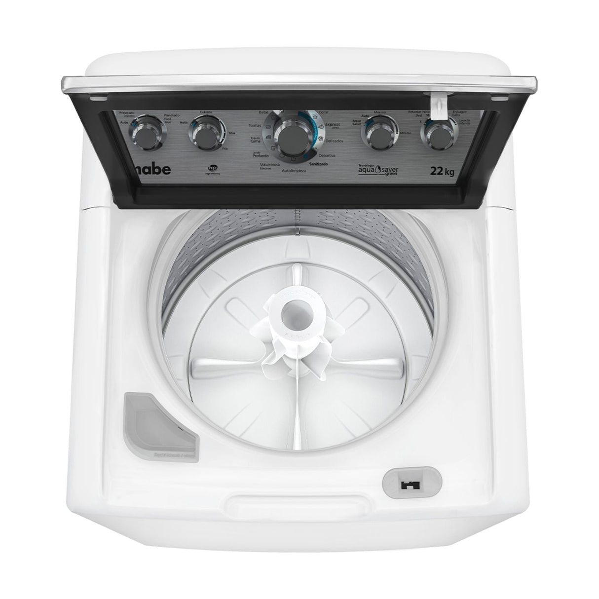 Lavadora Automática Mabe Aqua Saver 22 Kilos Blanca LMA72215WBAB1