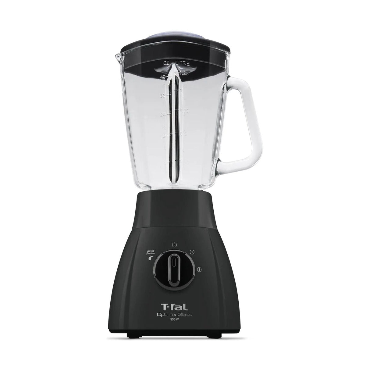 Licuadora T-fal Optimix Glass Vaso de Vidrio 1.25 Litros Negra LN2788X0