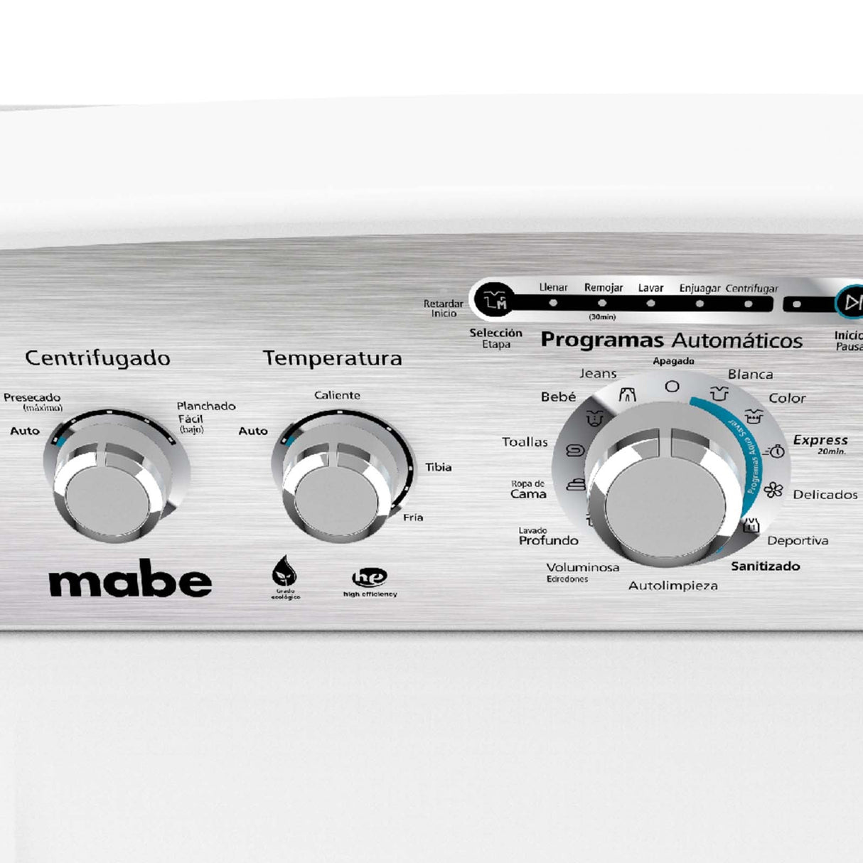 Lavadora Automática Mabe 22 Kilos Blanca con Agitador LMA72215CBAB0