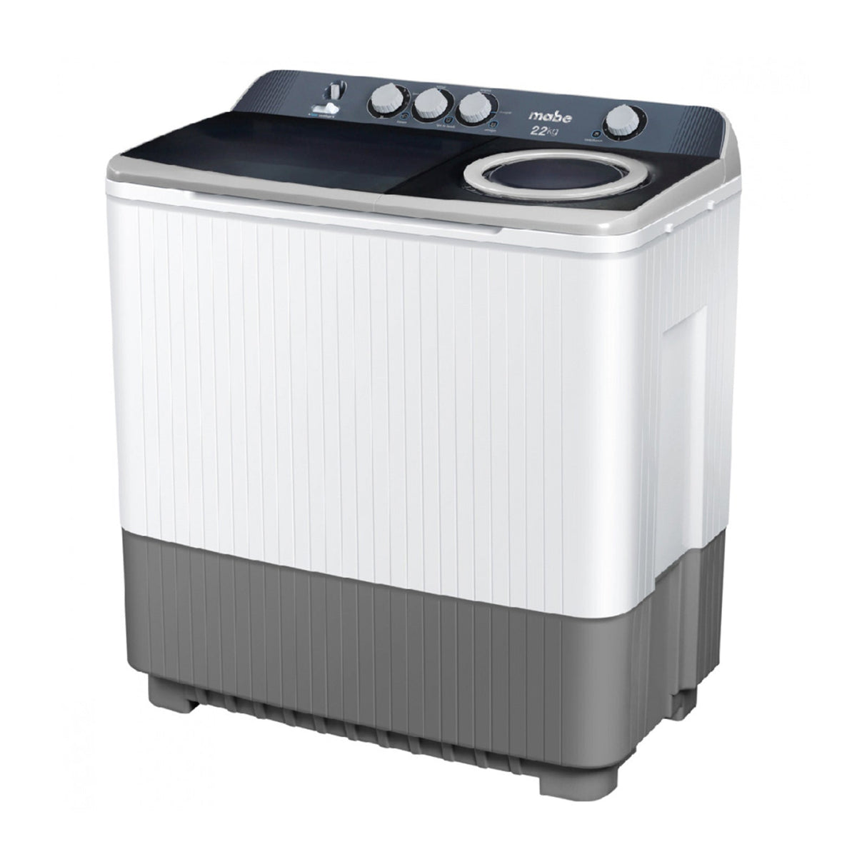 Lavadora Semi Automática Mabe 22 Kilos Doble Tina Blanca LMDX2224HBAB0