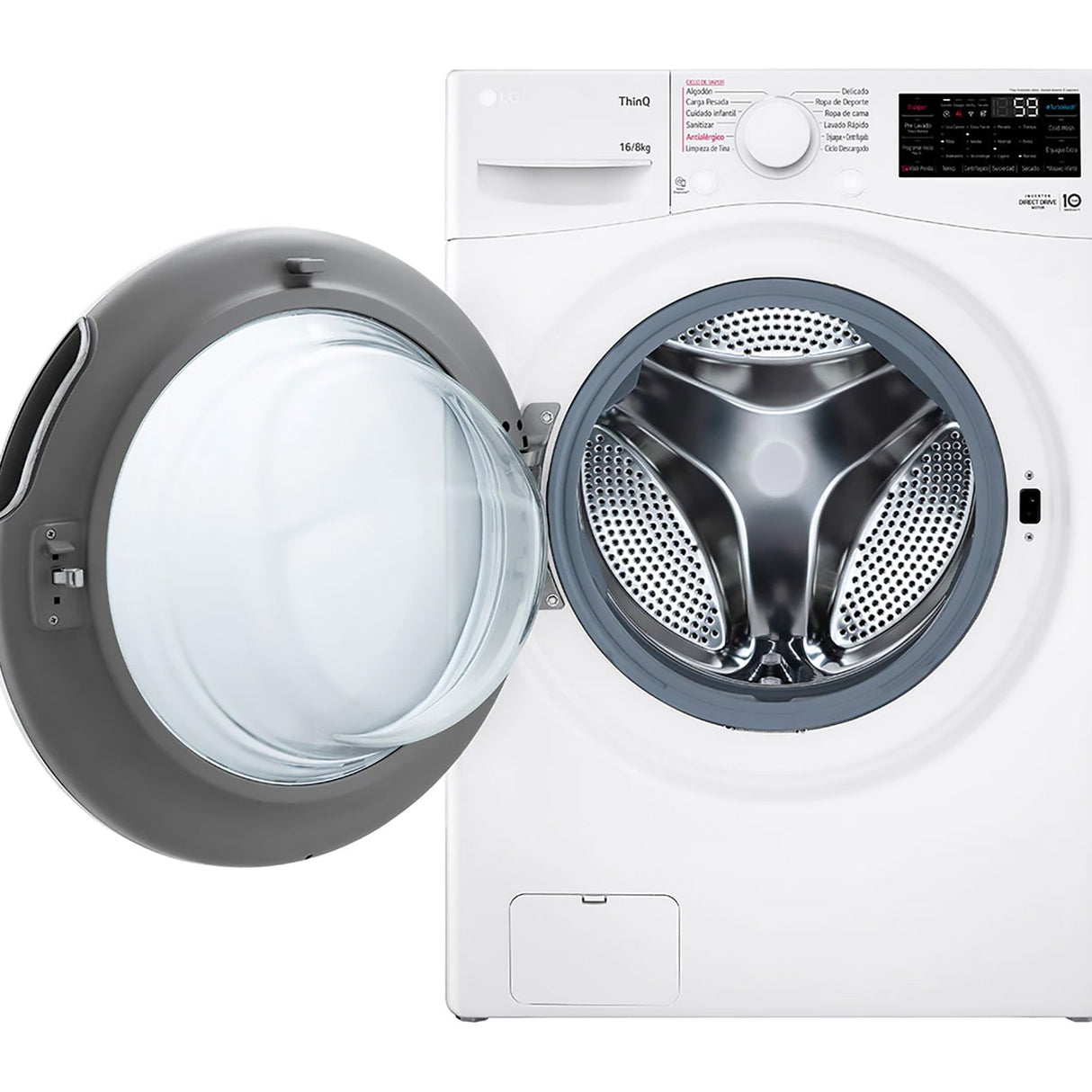 Lavasecadora LG 16/8 Kilos Carga Frontal Blanca WD16WG2S6P