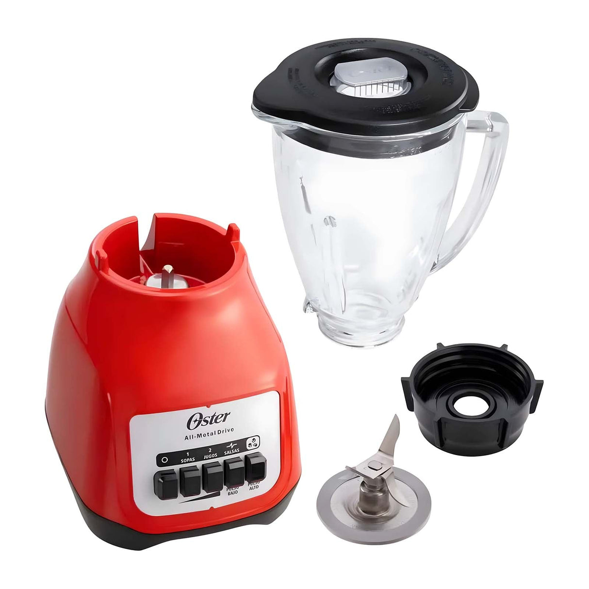 Licuadora Ostre Vaso de Vidrio 1.5 Litros 2 Velocidades BLSTKAGRPB-RO