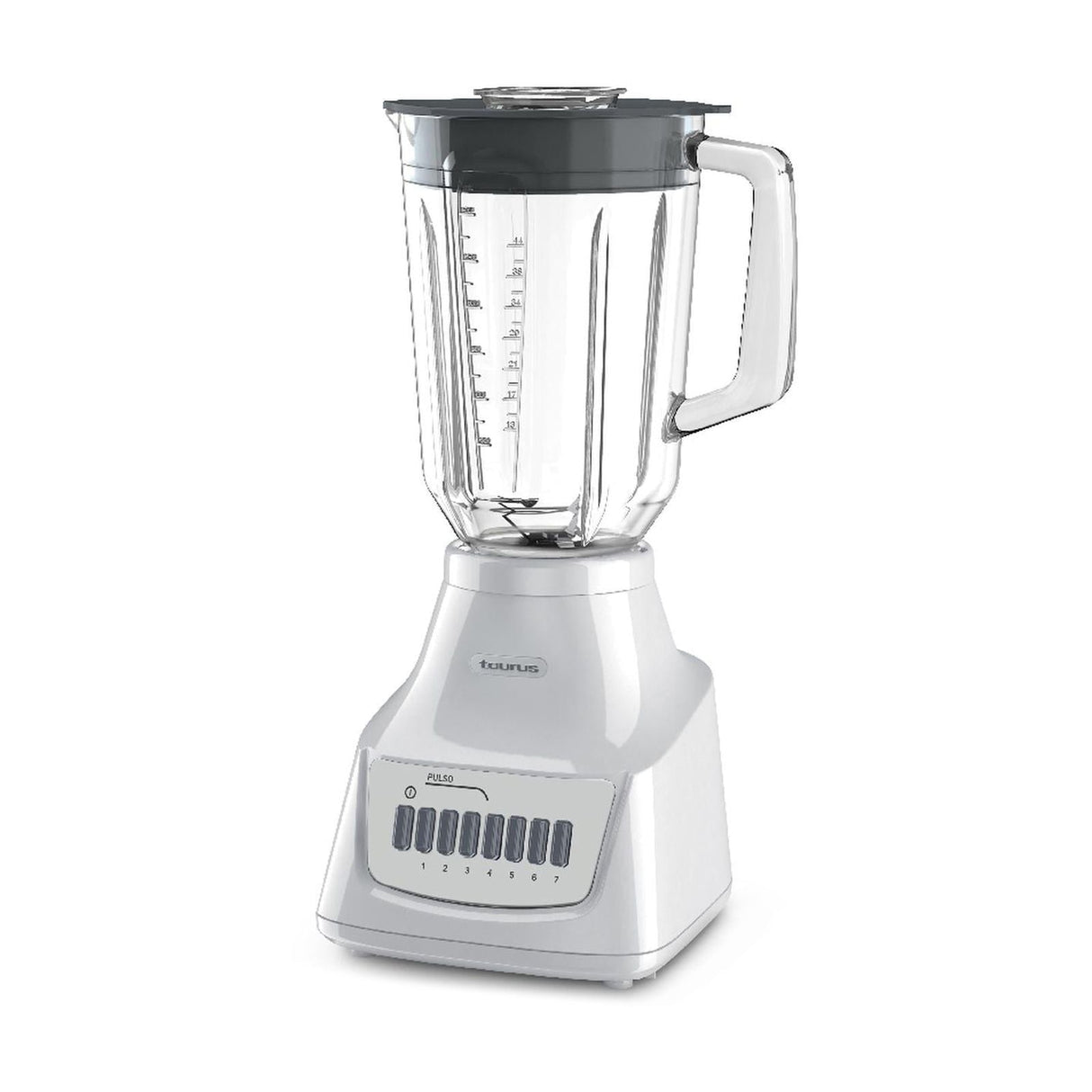 Licuadora Taurus Magnifique Vaso de Vidrio 1.25 Litros Blanca