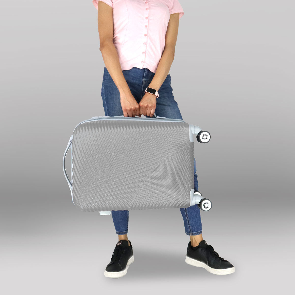 Maleta de Viaje Kenia, color Gris 37x23x55cm