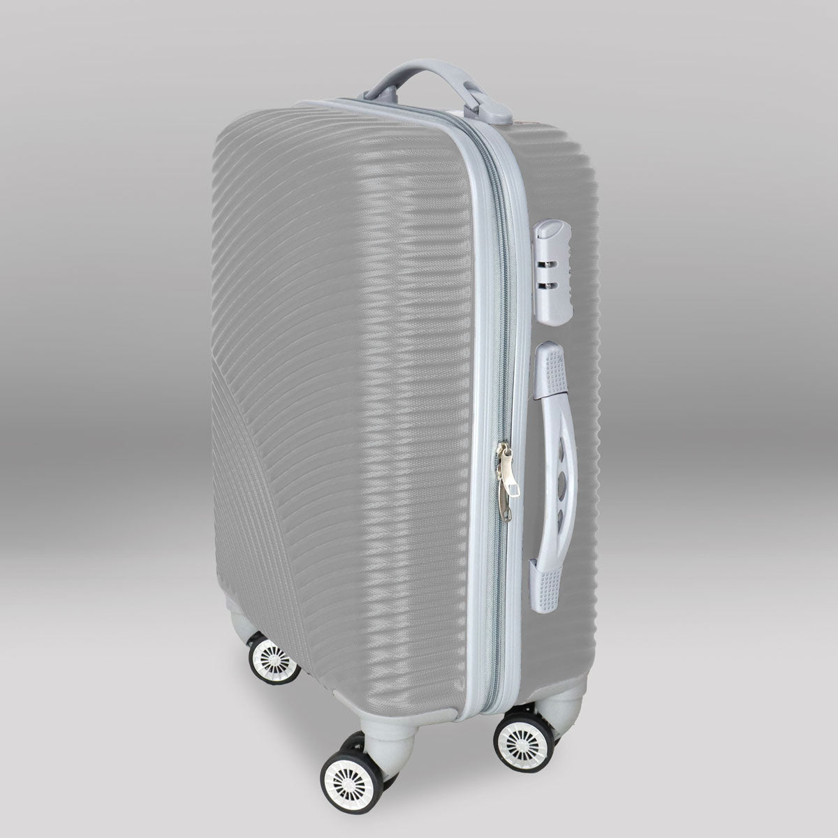 Maleta de Viaje Kenia, color Gris 37x23x55cm