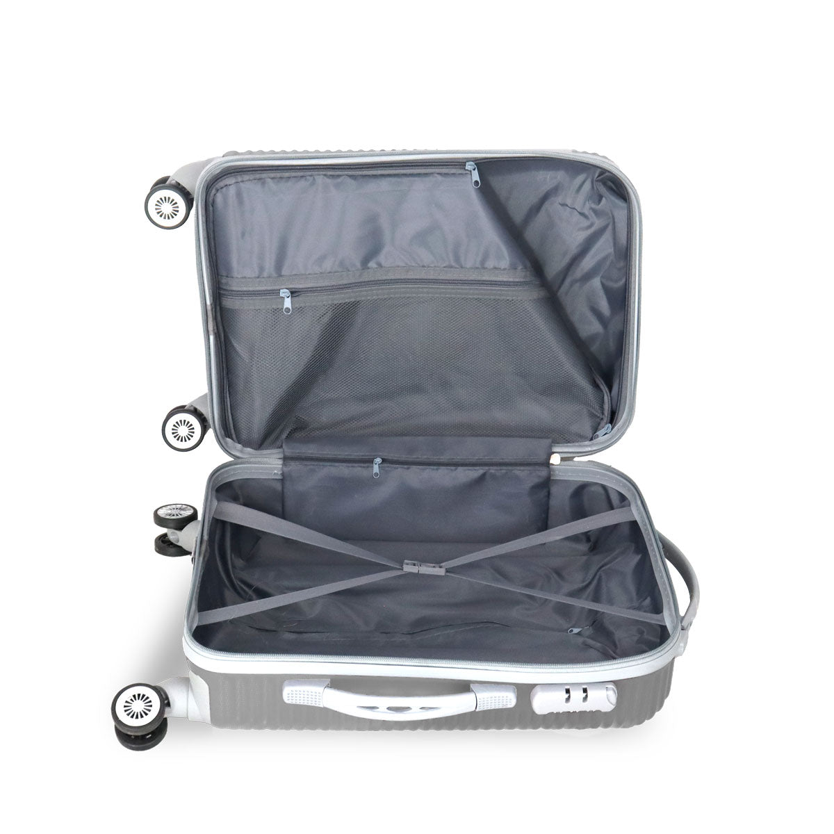 Maleta de Viaje Kenia, color Gris 37x23x55cm