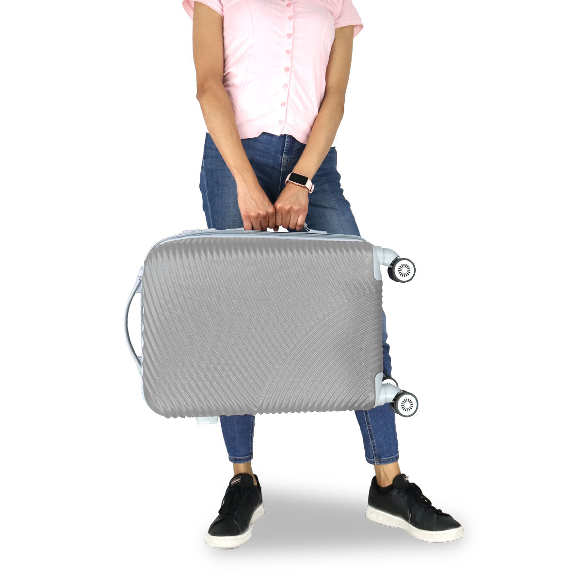 Maleta de Viaje Kenia, color Gris 37x23x55cm