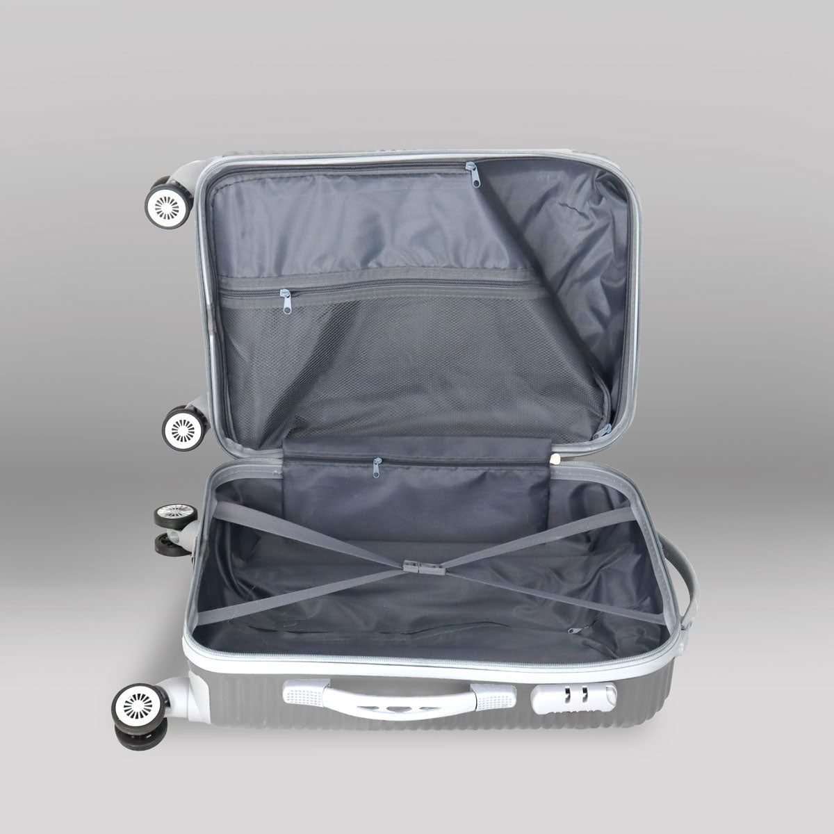 Maleta de Viaje Kenia, color Gris 37x23x55cm