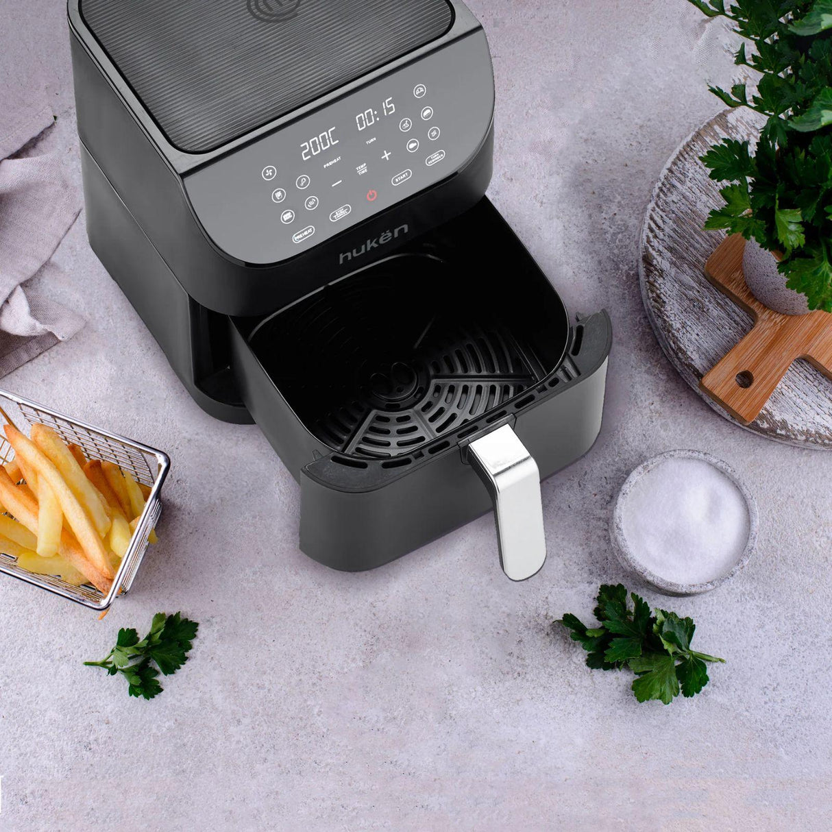 Freidora de Aire Digital MasterChef Light-Fry 6 Litros Negra MK-AF-6BLACK