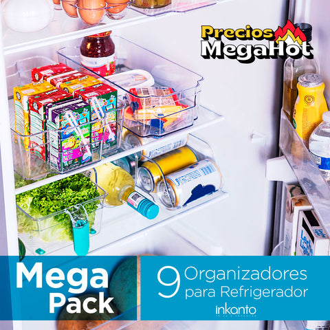 Organizadores para Refrigerador, 9 piezas