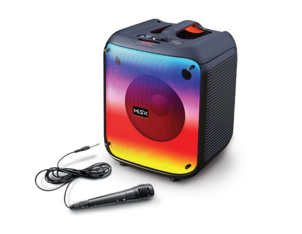 BAFLE MISIK  MOD. MS231 8" BT AUX USB LED MICROFONO**