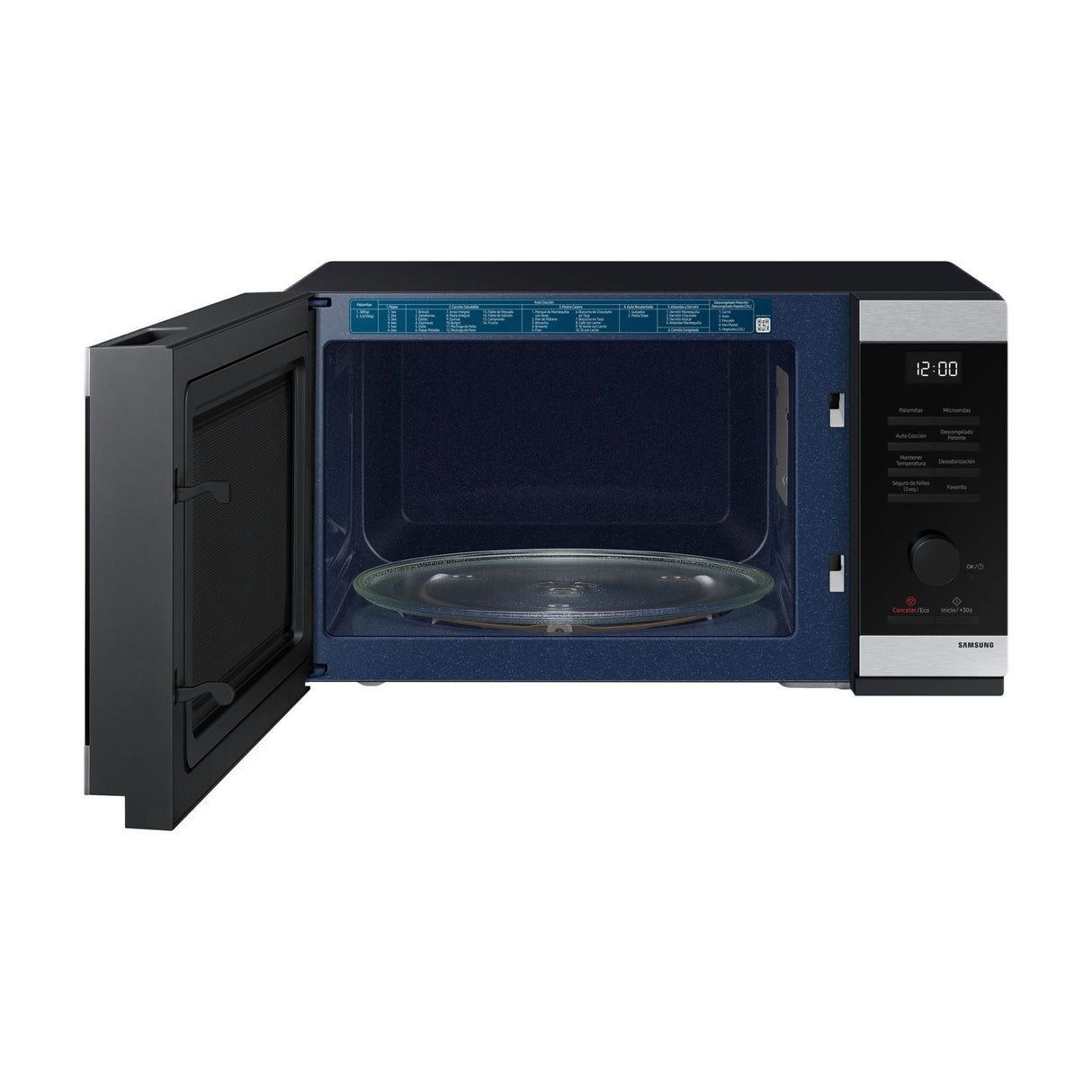 Horno de Microondas Samsung Power Defrost 1.1 Pies Cúbicos Negro MS32DG4504ATA