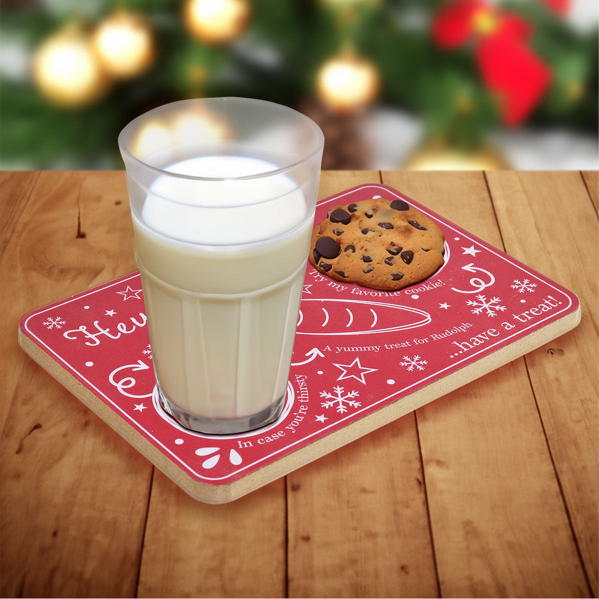 Bandeja de Madera para Bocadillos de Santa Claus