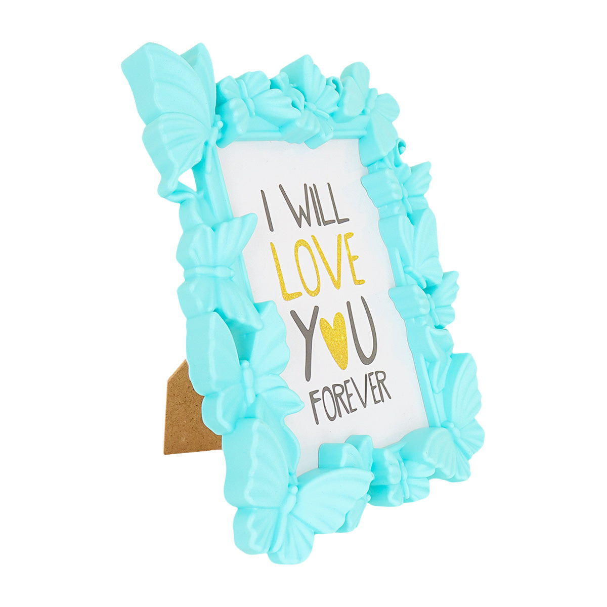 Portarretratos con Diseño de Mariposas color Esmeralda 10x15cm