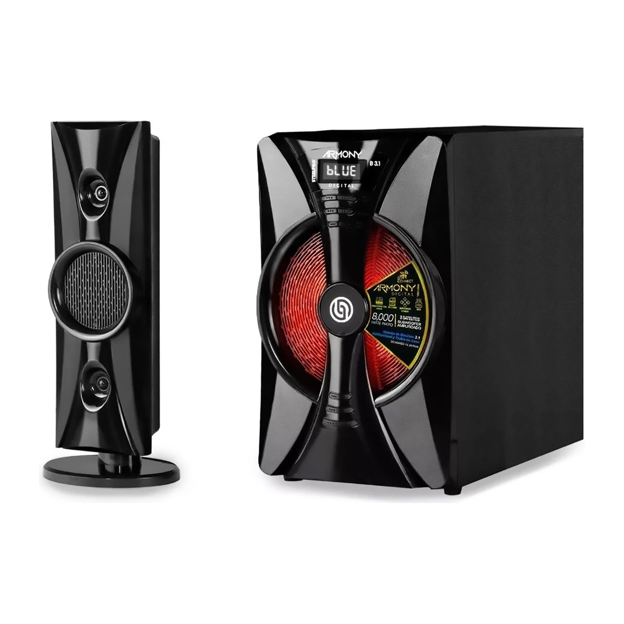 Minicomponente Home Theater Steelpro ARMONY-B3.1