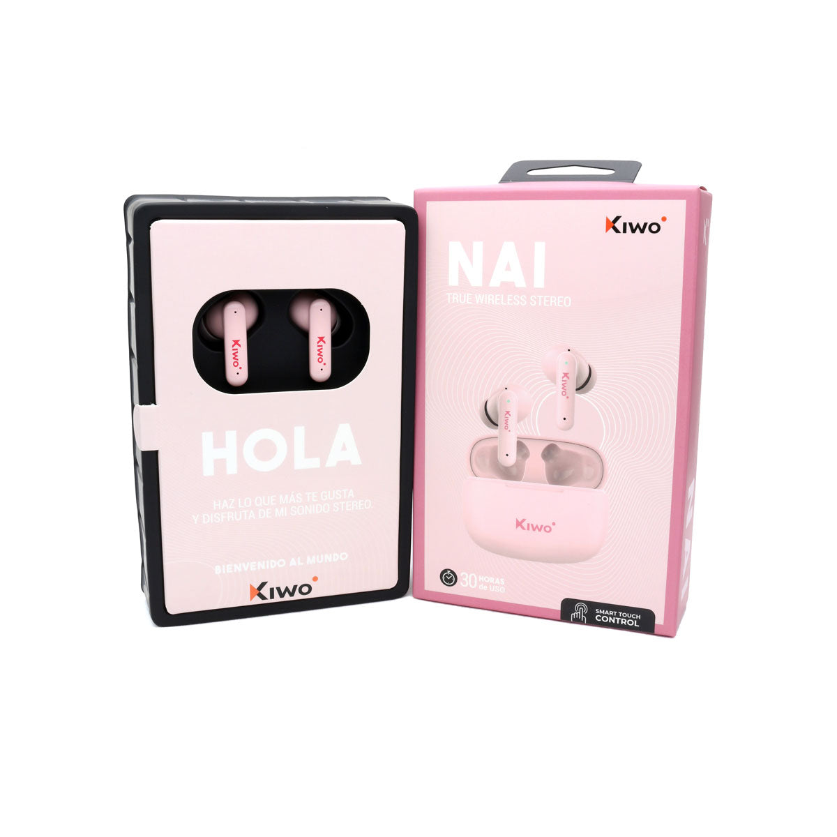 Audífonos Inalámbricos True Wireless Nai color Rosa, Kiwo