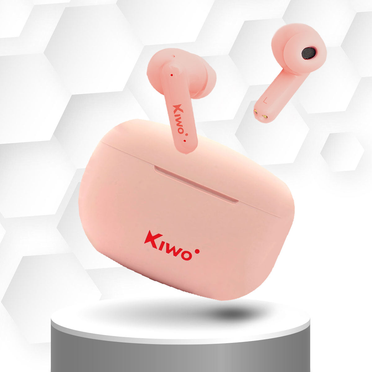 Audífonos Inalámbricos True Wireless Nai color Rosa, Kiwo