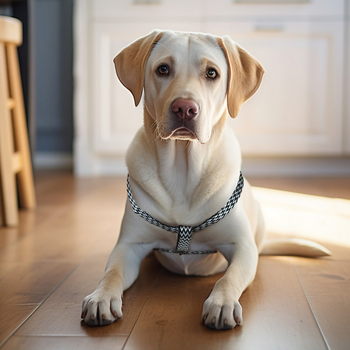 Pechera color Negro con Blanco para Mascota
