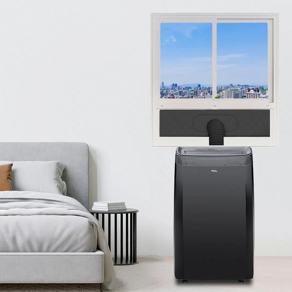 Aire Acondicionado Portátil TCL 0.8 Litros 12000 BTU 110 V Frio y Calor P12P-KHF14NEG