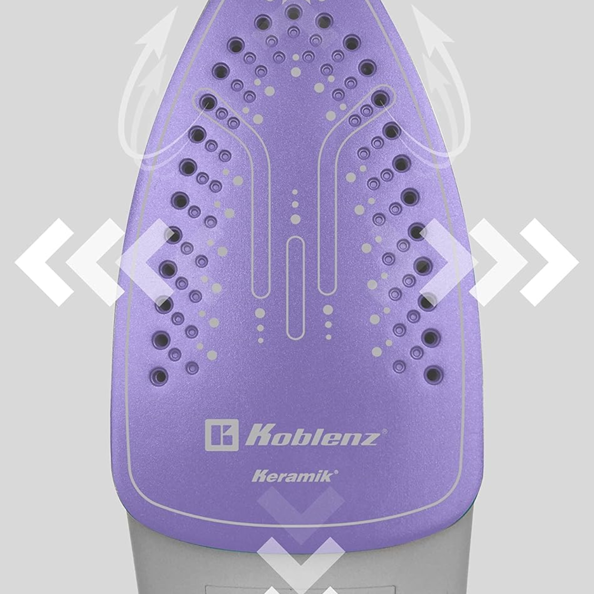 Plancha Koblenz Ultra Keramik PKK-340L Vapor 1200W Lila*