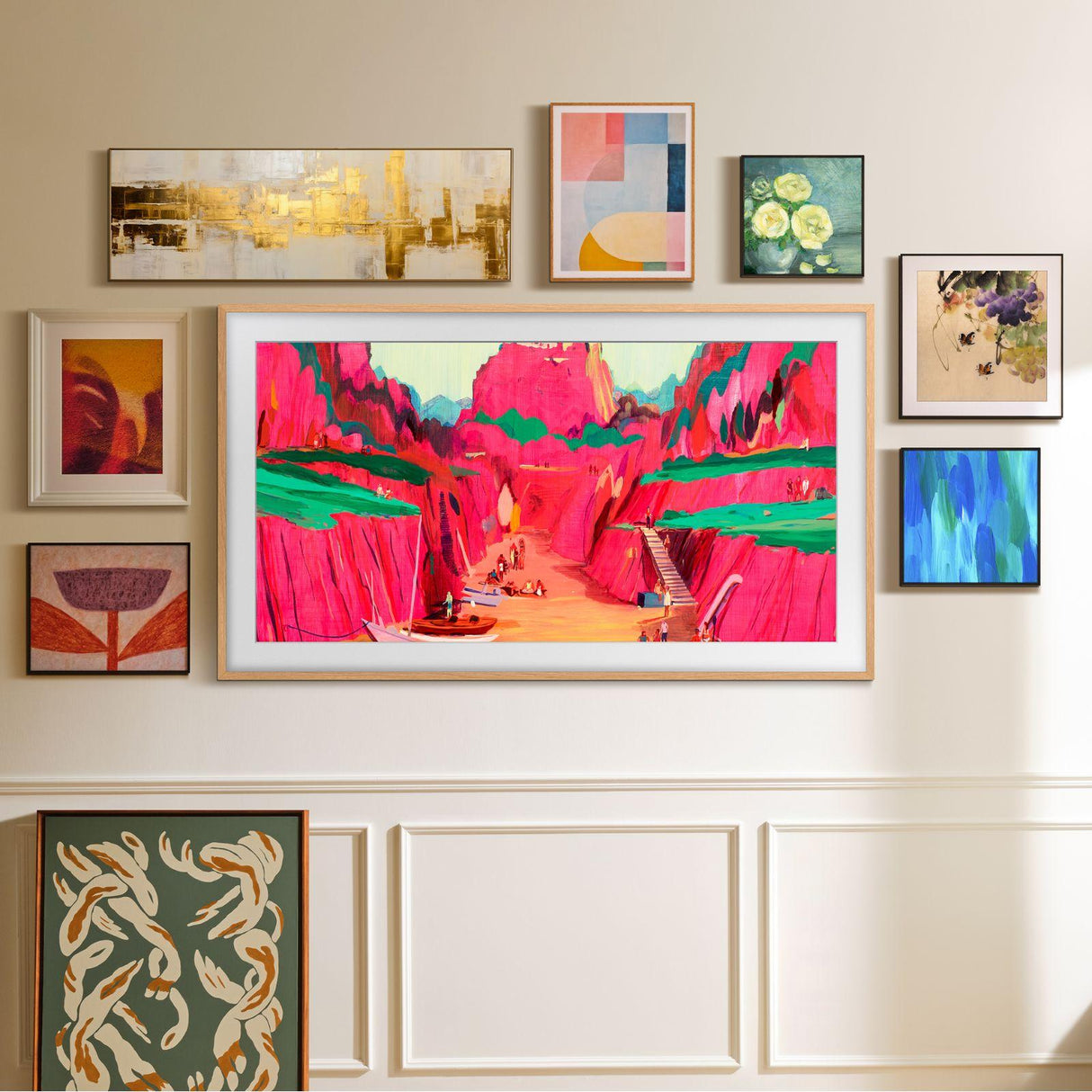 Televisión Pantalla 65 Pulgadas Samsung The Frame Pro Smart TV Neo QLED 4K UHD QN65LS03FWF