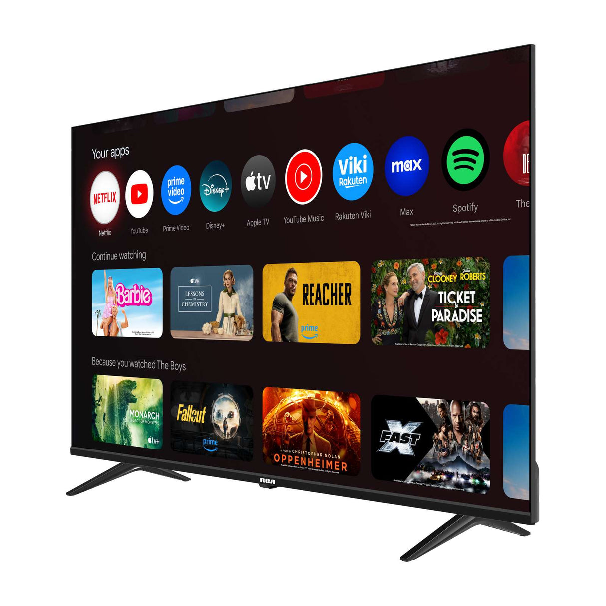 Televisión Pantalla 50 Pulgadas RCA Google TV 4K UHD R50M-U4G