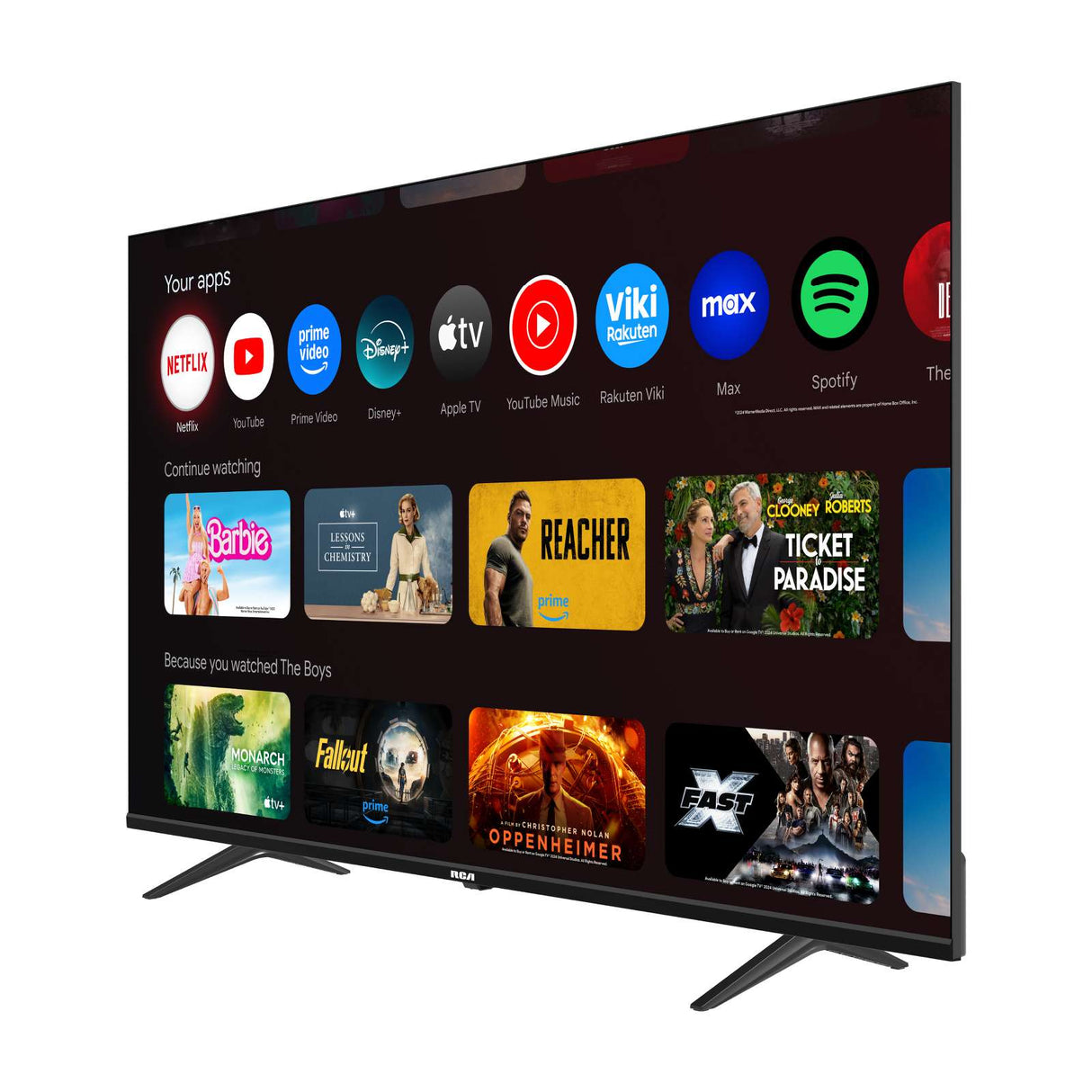 Televisión Pantalla 55 Pulgadas RCA Google TV 4K UHD R55M-U4G