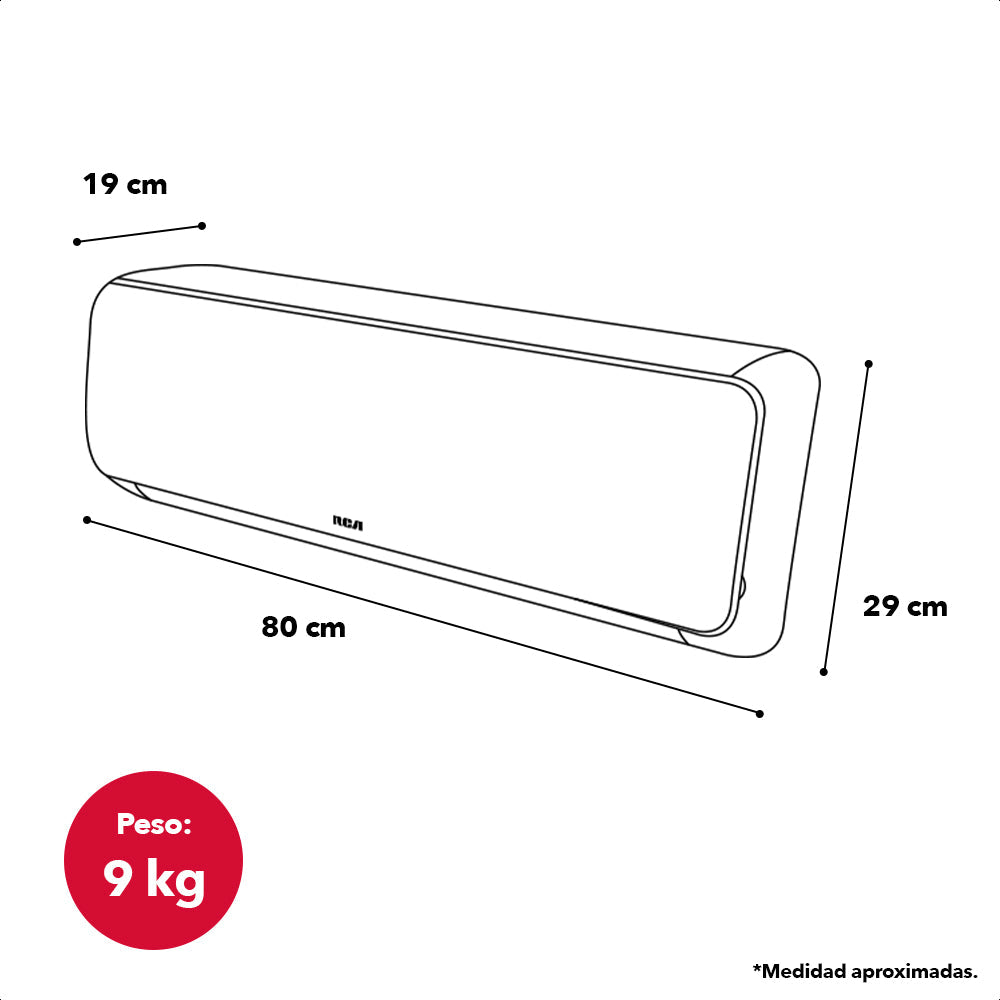 Aire Acondicionado Mini Split 12,000BTU 1T 110-127V Solo Frio