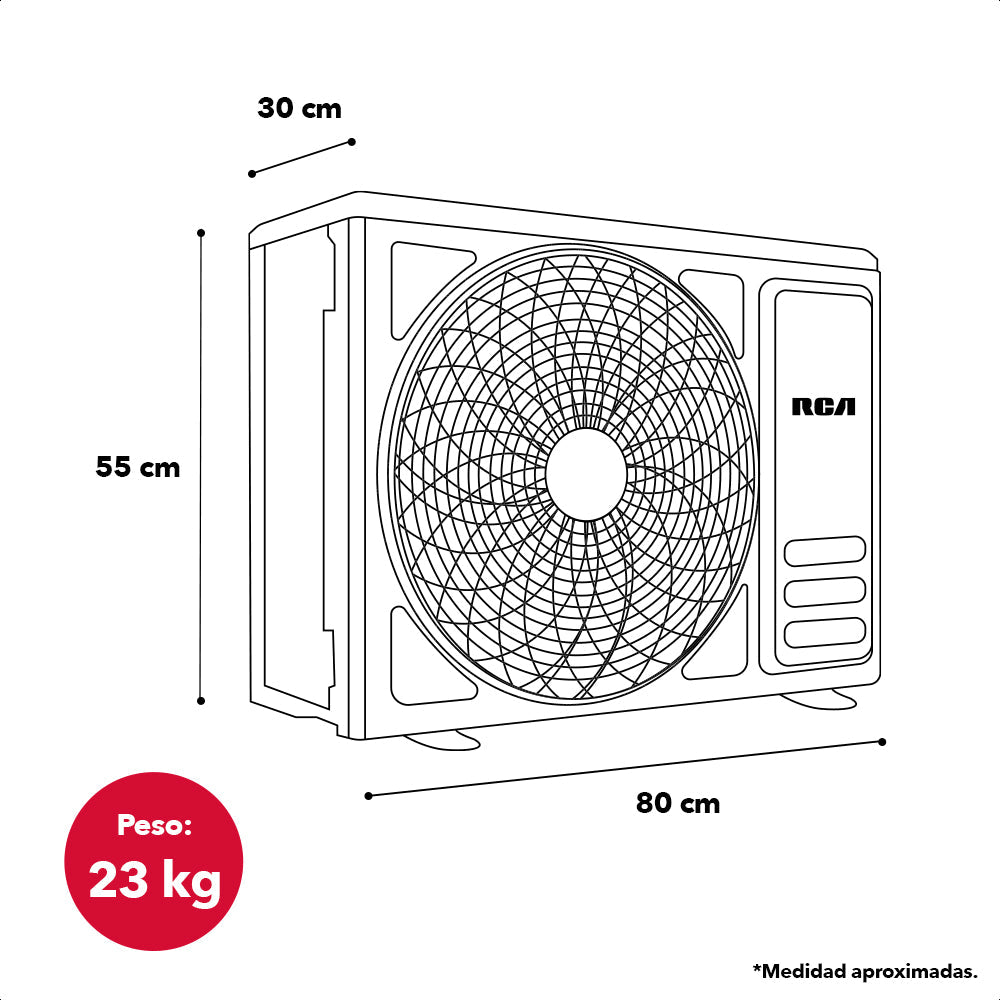 Aire Acondicionado Mini Split 18,000BTU 1.5T 220-240V