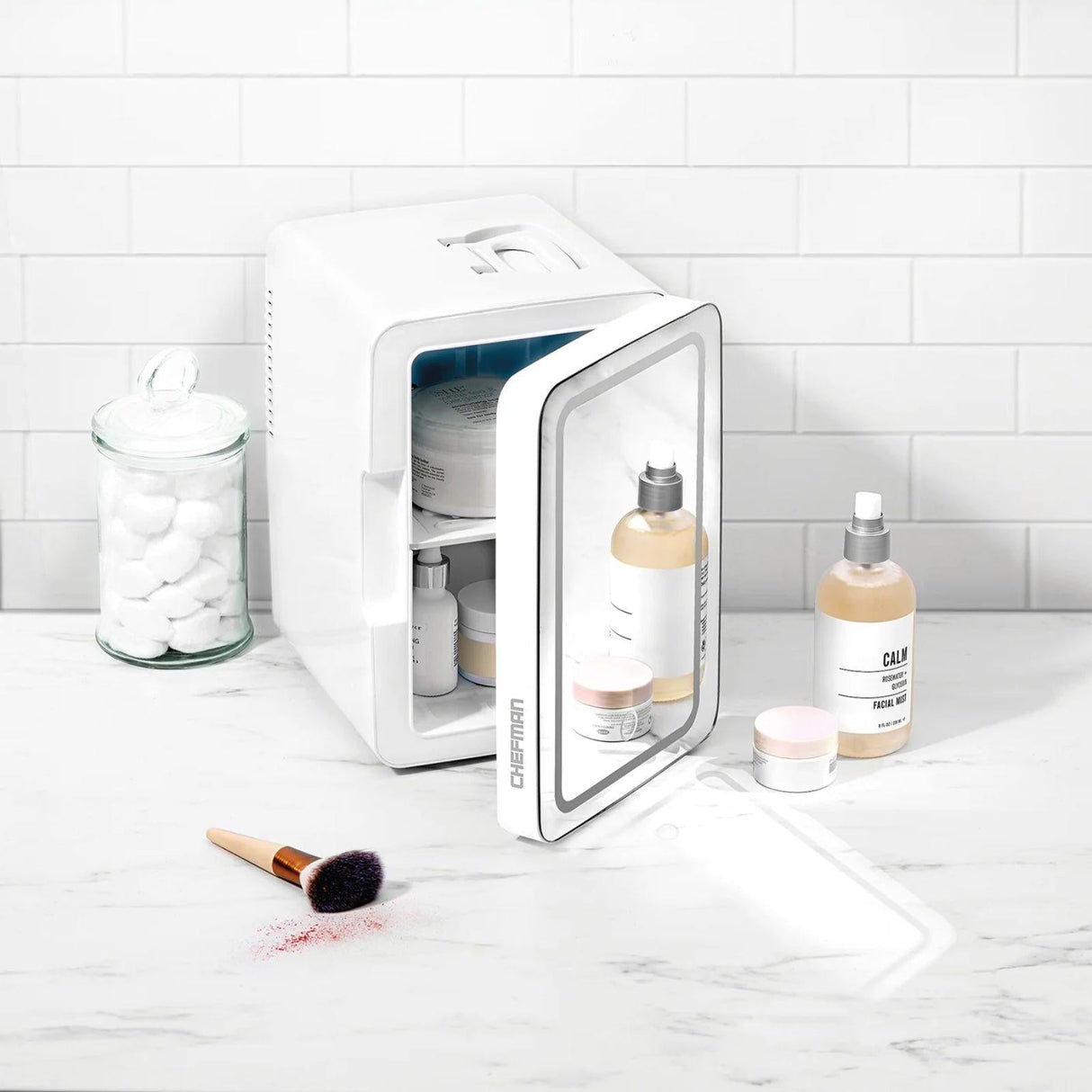 Mini Refrigerador Iceman 4 Litros Blanco con Espejo RJ48-6-ML