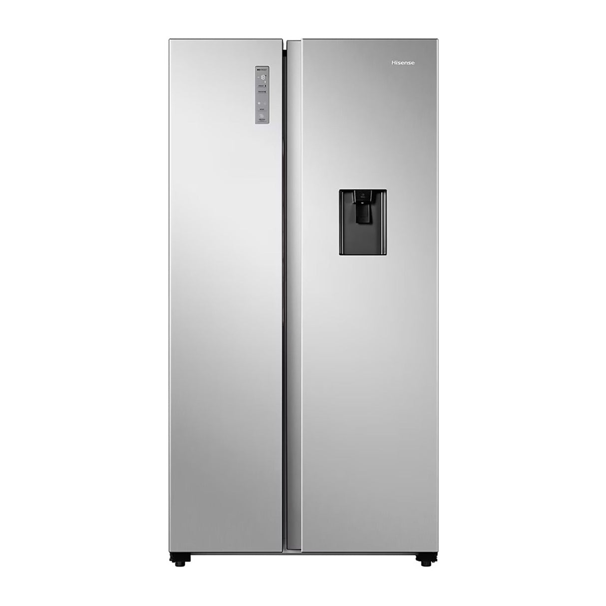 Refrigerador 18 Pies Cúbicos Hisense Side by Side Gris RS19N6WCX