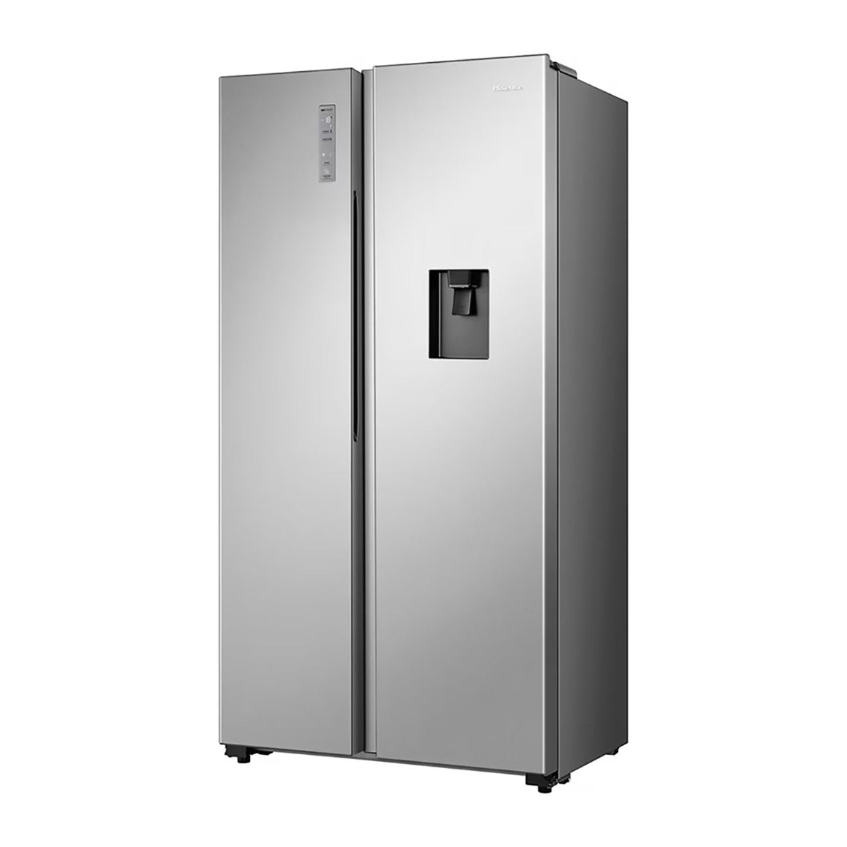 Refrigerador 18 Pies Cúbicos Hisense Side by Side Gris RS19N6WCX
