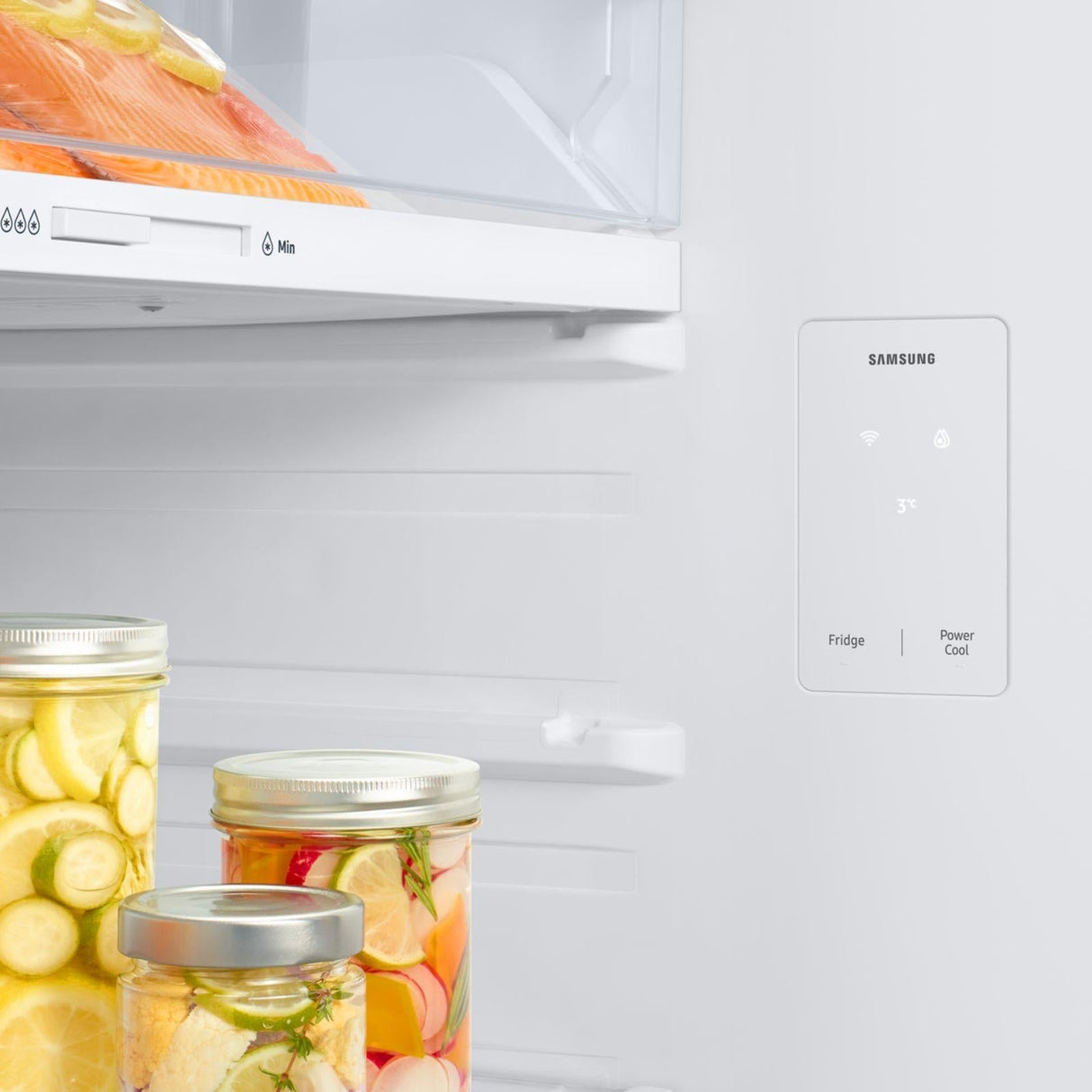 Refrigerador Digital Inverter AI Samsung 15 Pies Cúbicos Top Mount con Despachador de Agua Negro RT42DG6734B1