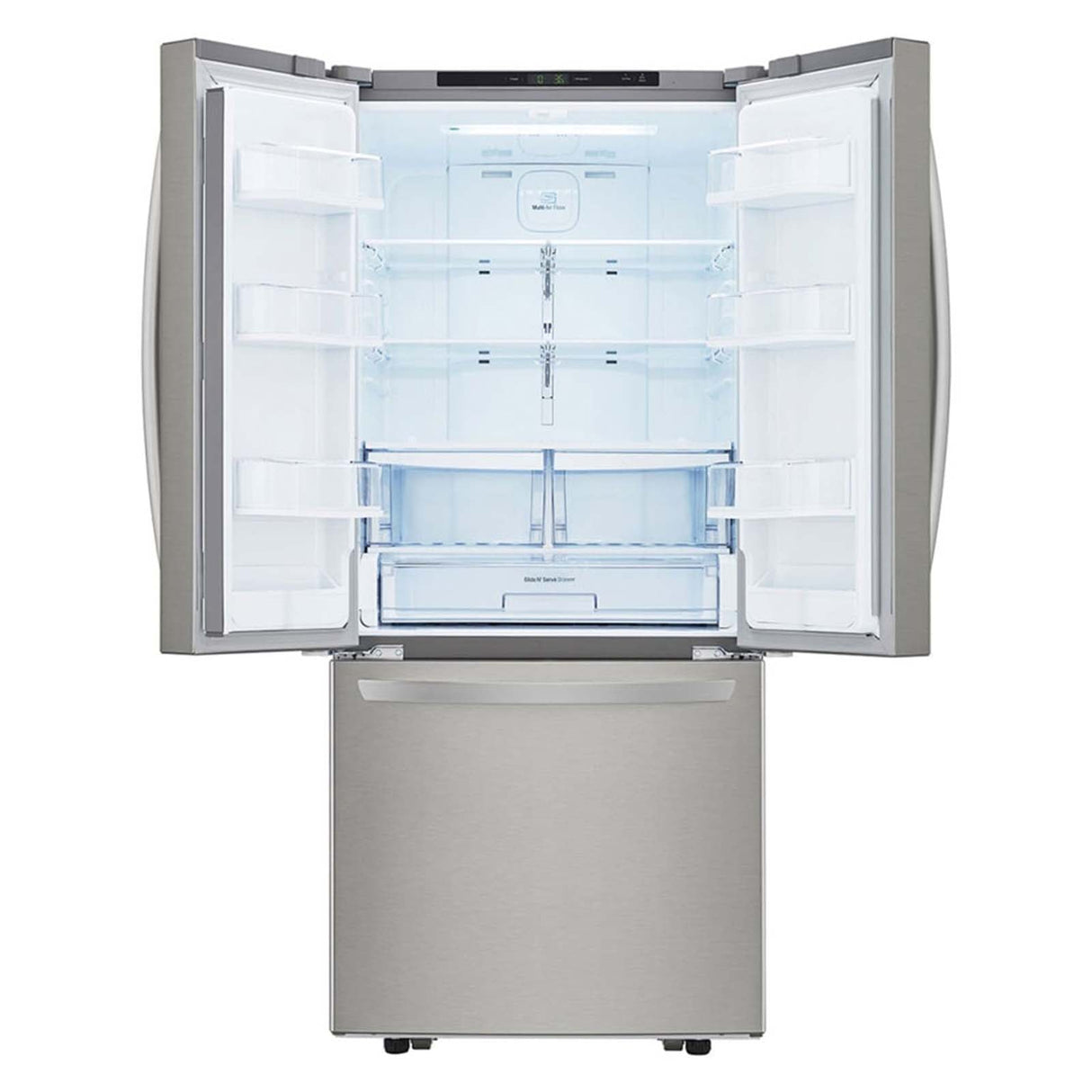 Refrigerador LG 22 Pies Cúbicos French Door Gris GF22BGSK