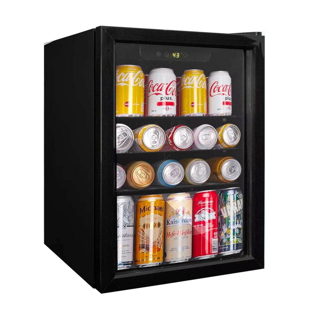 Frigobar Shtark 2.4 Pies Cúbicos con Puerta de Vidrio SHTBC01