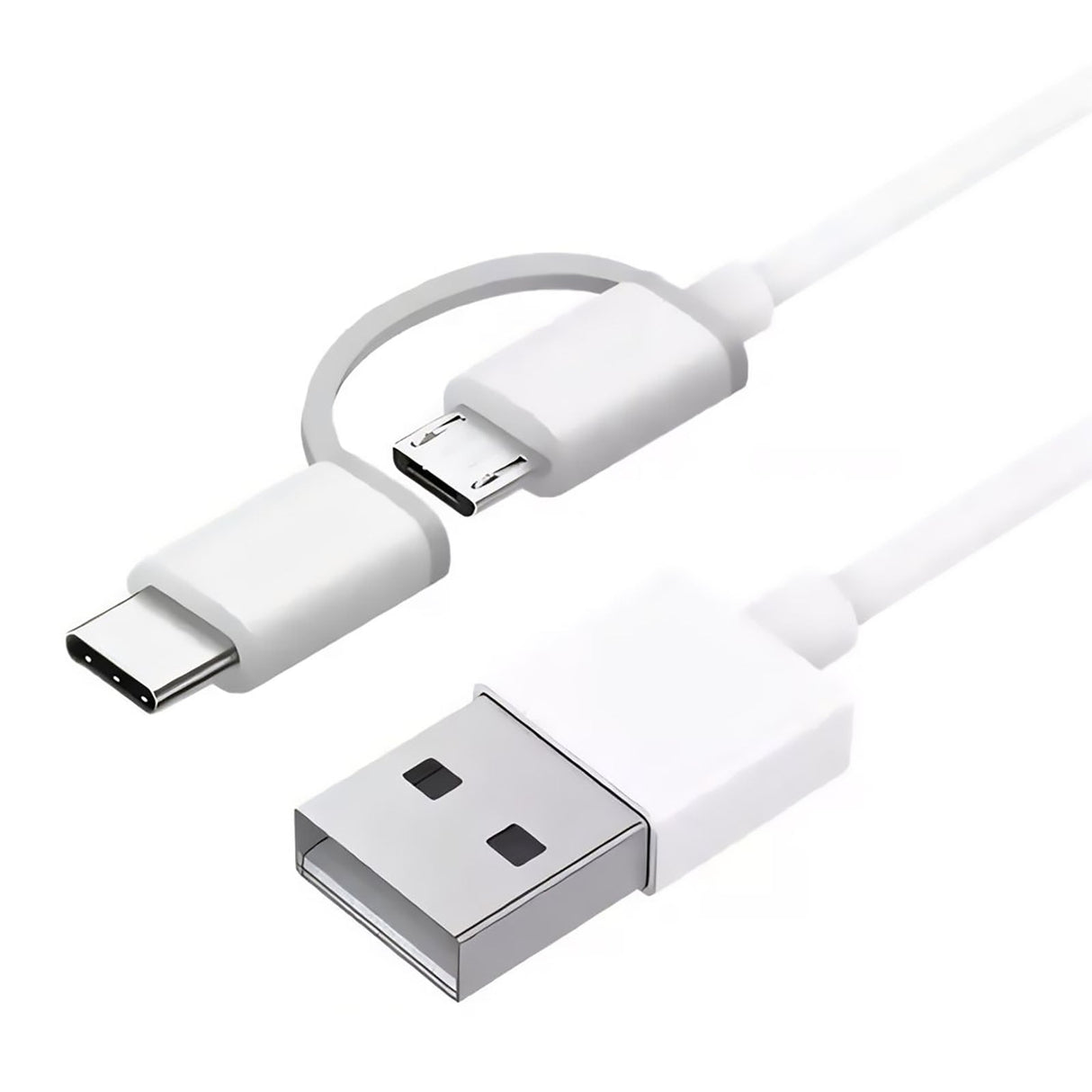 Cable 2 en 1 Mi USB a Micro USB y Tipo C SJX02ZM