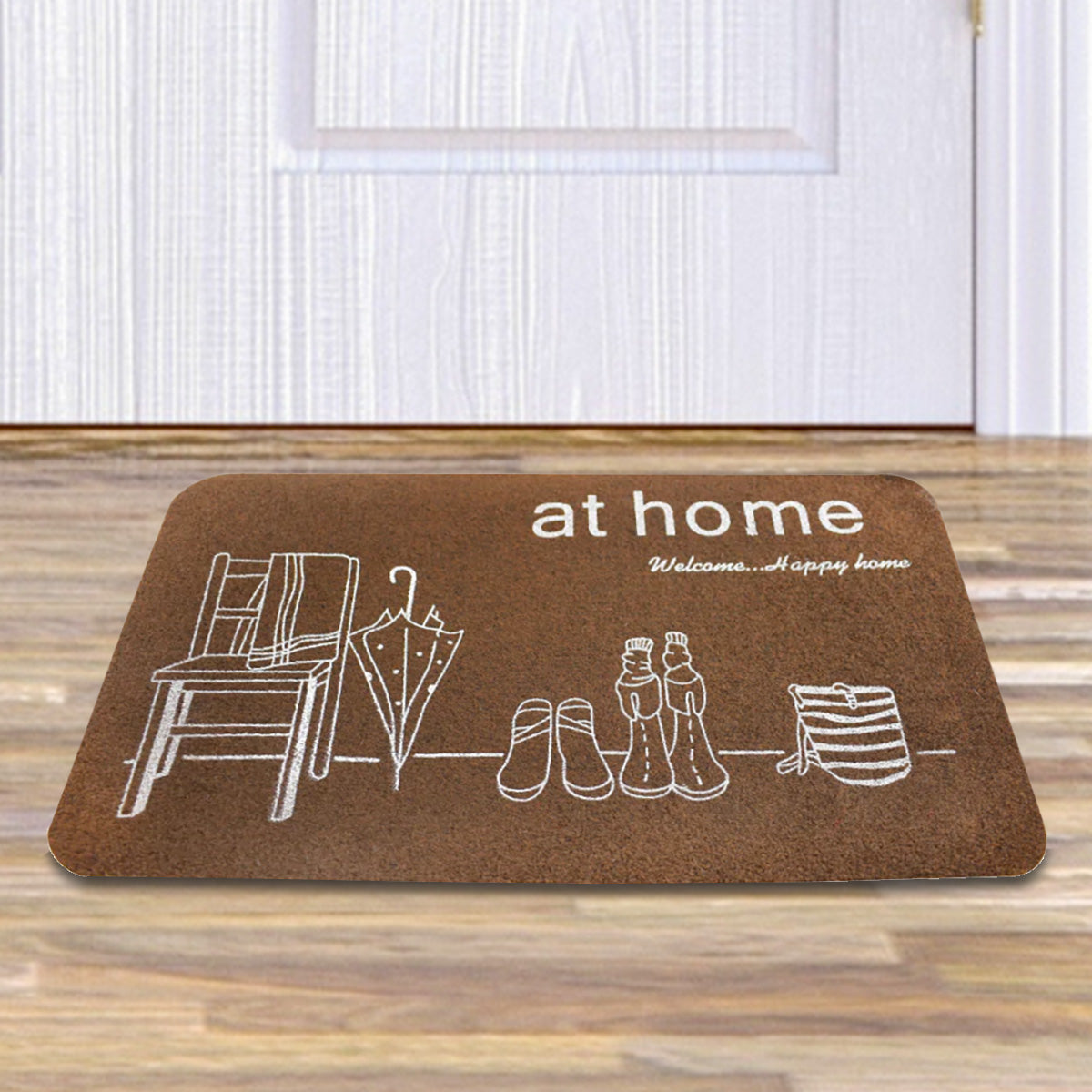 Tapete Color Chocolate con Dibujo 38x58cm